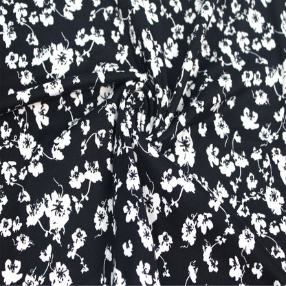 P-1644-668-BLACK-OFFWHITE - PRINTED DTY 92% POLY 8% SPANDEX DTY DOUBLE SIDED BRUSH