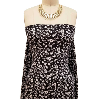 P-1644-668-BLACK-OFFWHITE - PRINTED DTY 92% POLY 8% SPANDEX DTY DOUBLE SIDED BRUSH