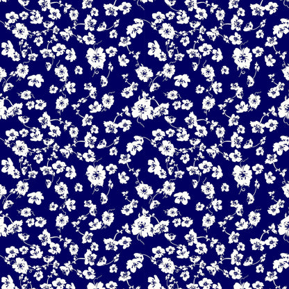 P-1644-668-NAVY-OFF-WHITE - PRINTED DTY 92% POLY 8% SPANDEX DTY DOUBLE SIDED BRUSH