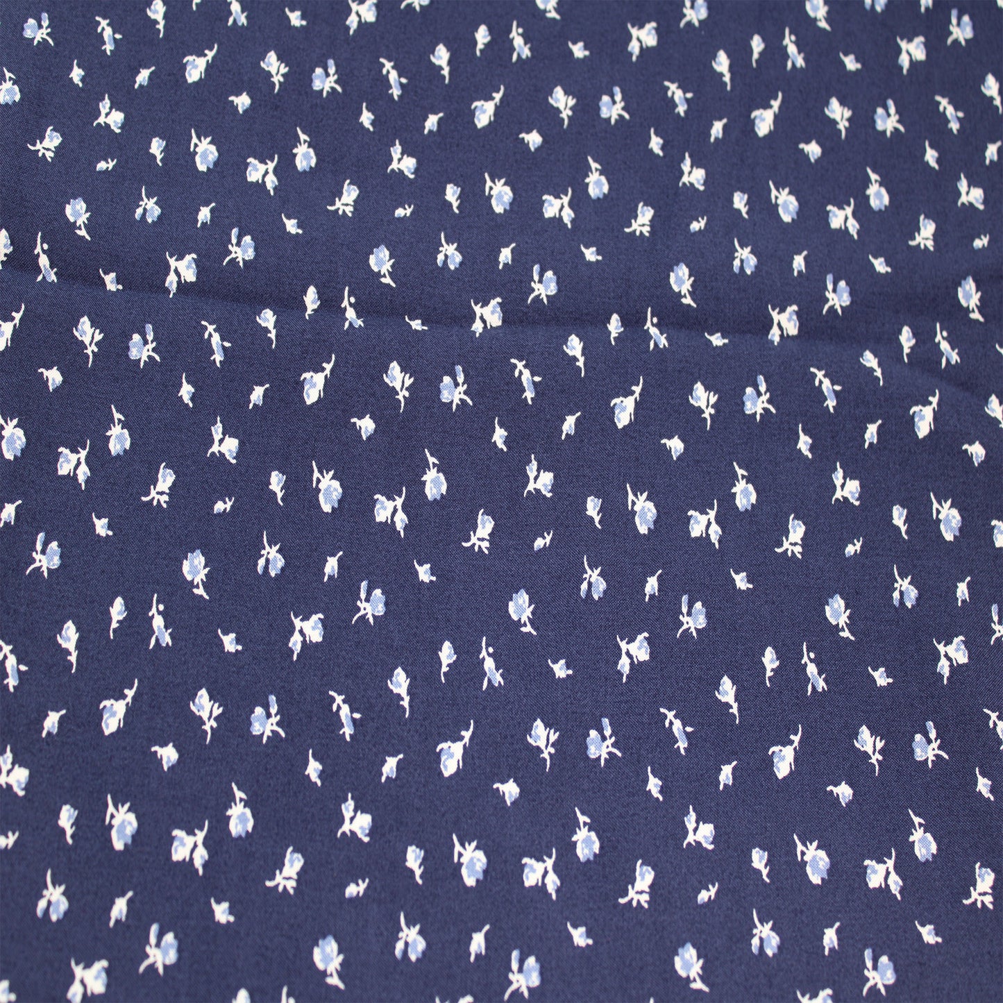 P-1692-698-NAVY-BLUE- PRINTED RAYON CHALLIS 100% RAYON CHALLIS