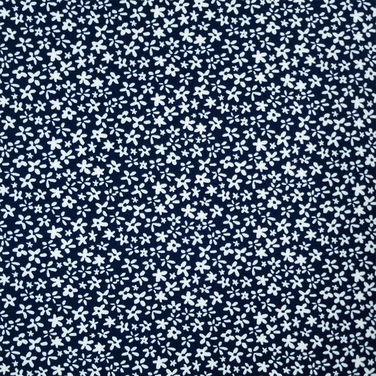 P-1693-668-NAVY-OFF-WHITE - PRINTED DTY 92% POLY 8% SPANDEX DTY DOUBLE SIDED BRUSH