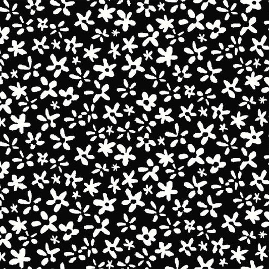 P-1693-754-BLACK-OFFWHITE - PRINTED POLY MOROCCAN 100% POLY