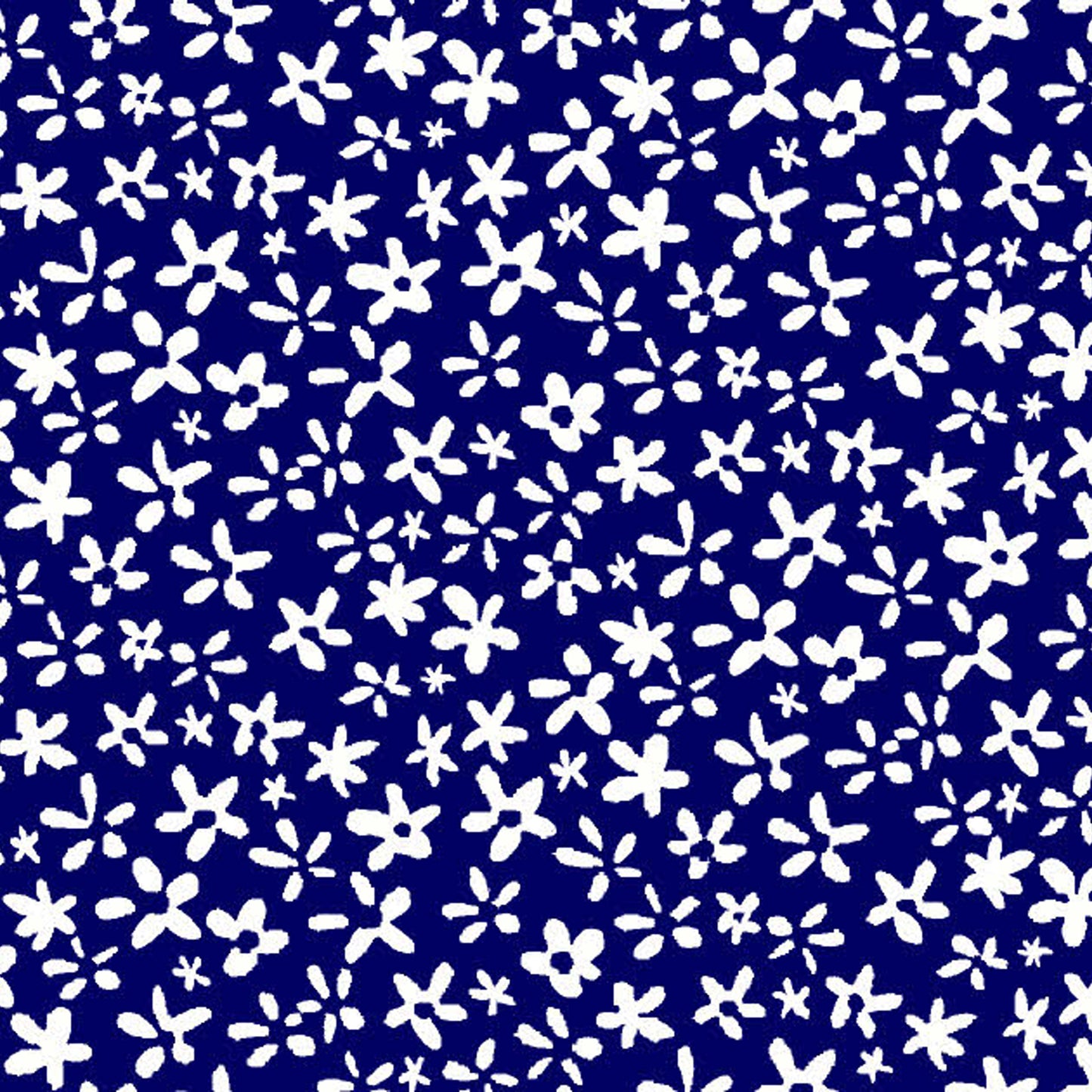 P-1693-754-NAVY-OFF-WHITE - PRINTED POLY MOROCCAN 100% POLY