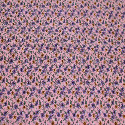 P-1695-698-PINK-LAVENDER- PRINTED RAYON CHALLIS 100% RAYON CHALLIS