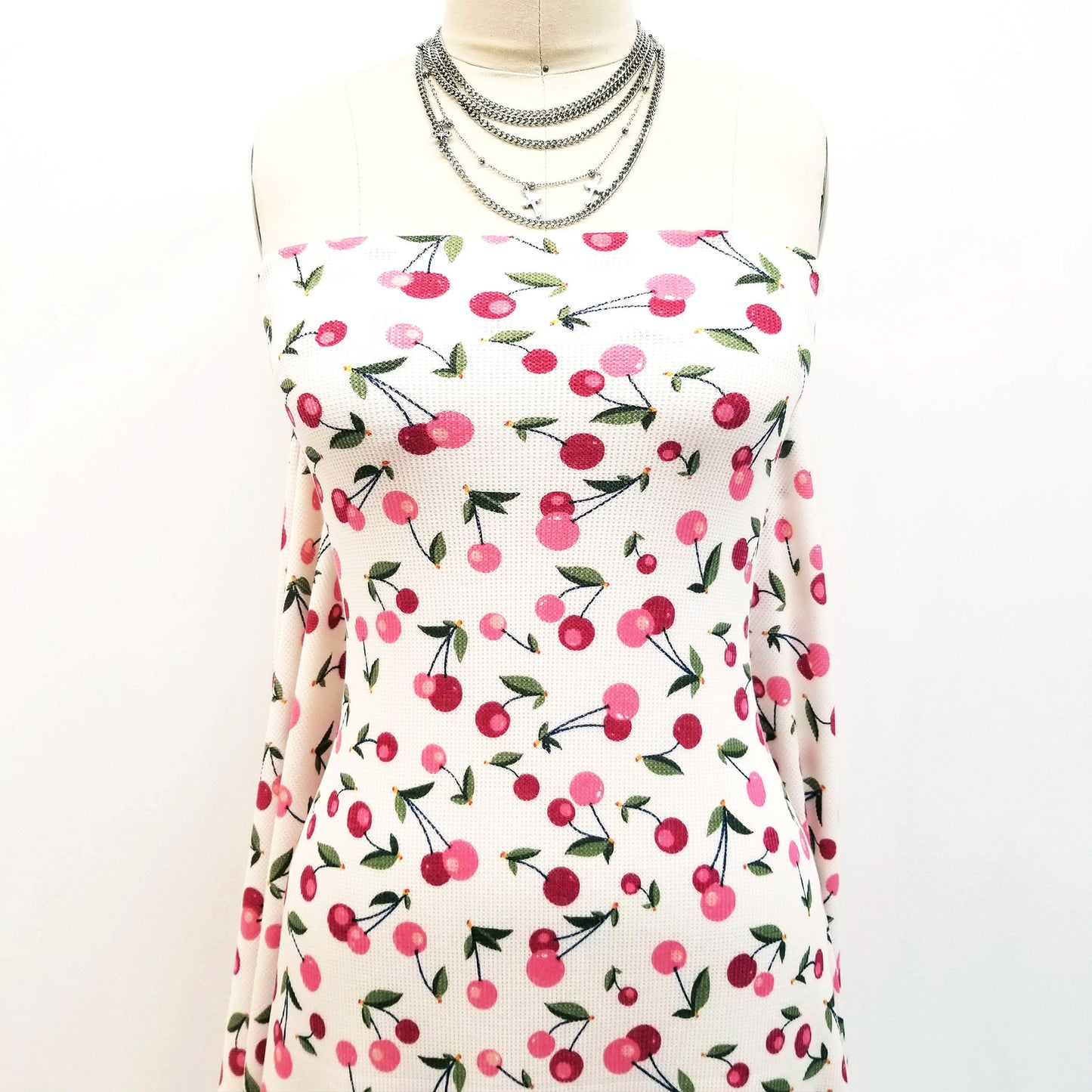 P-1700-790-IVORY-BUBBLE-GUM - PRS THERMAL PRINTS 63% POLY 33% RAYON 4% SPANDEX