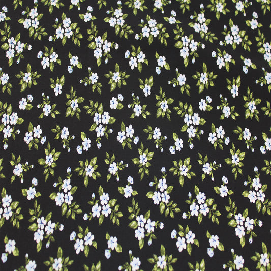 P-1701-754-BLACK-BLUE - PRINTED POLY MOROCCAN 100% POLY