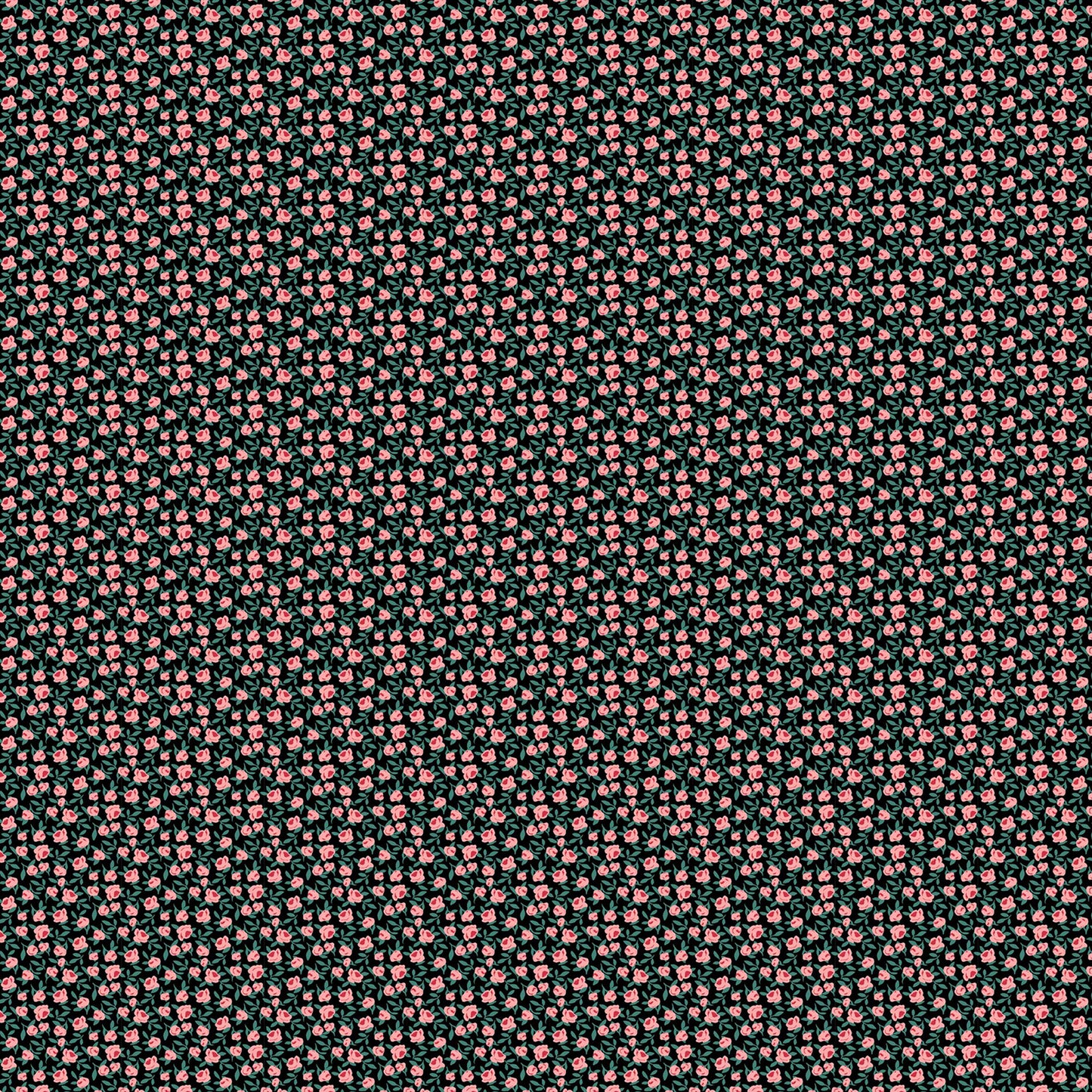 P-1717-668-BLACK-CORAL - PRINTED DTY 92% POLY 8% SPANDEX DTY DOUBLE SIDED BRUSH