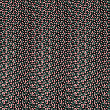 P-1717-668-BLACK-CORAL - PRINTED DTY 92% POLY 8% SPANDEX DTY DOUBLE SIDED BRUSH