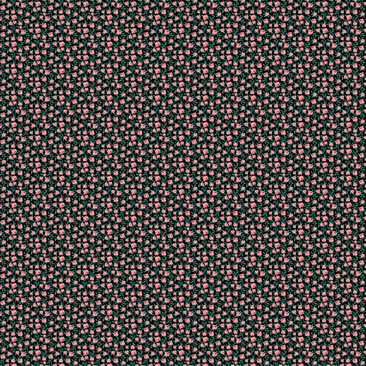 P-1717-668-BLACK-CORAL - PRINTED DTY 92% POLY 8% SPANDEX DTY DOUBLE SIDED BRUSH