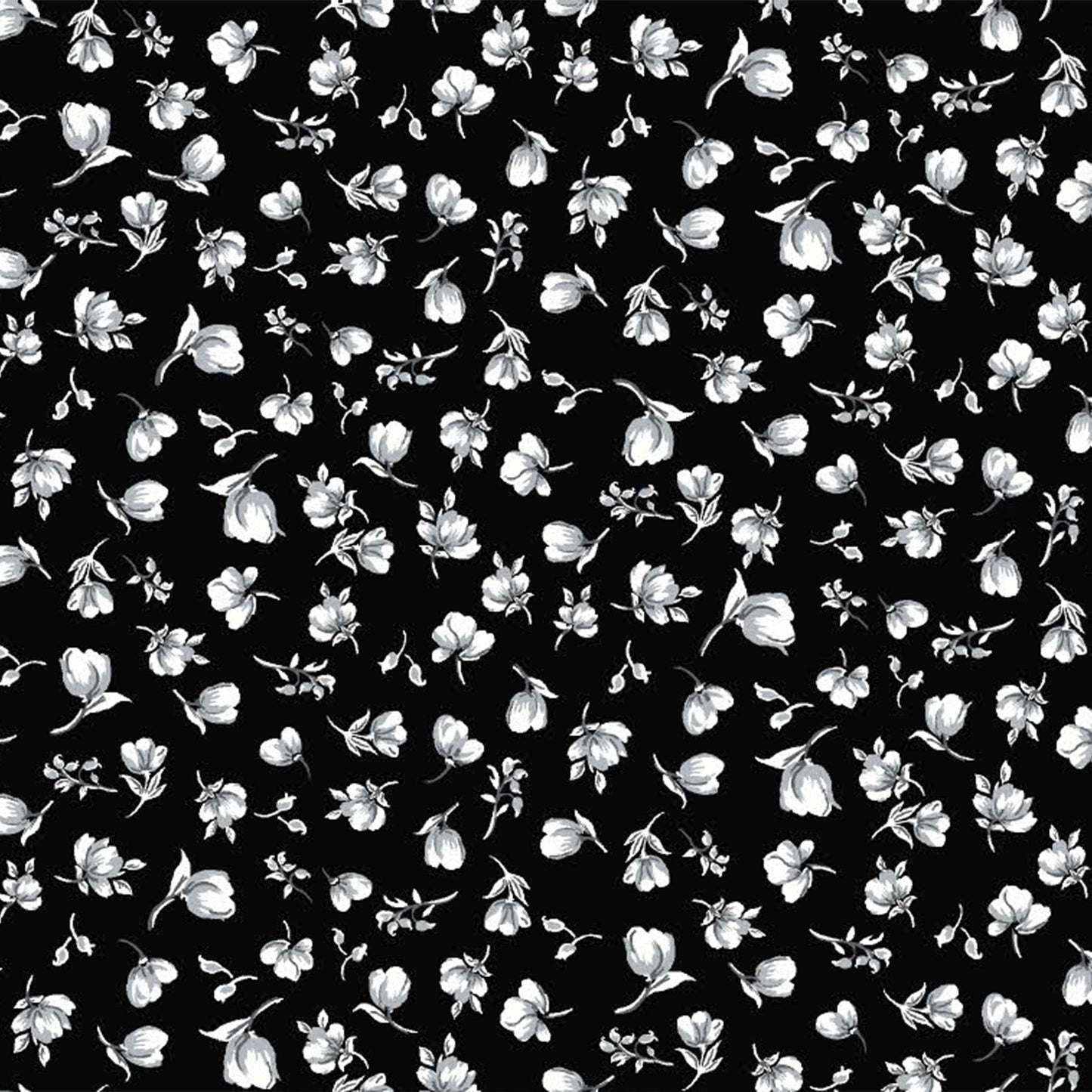 P-1744-754-BLACK-GREY - PRINTED POLY MOROCCAN 100% POLY