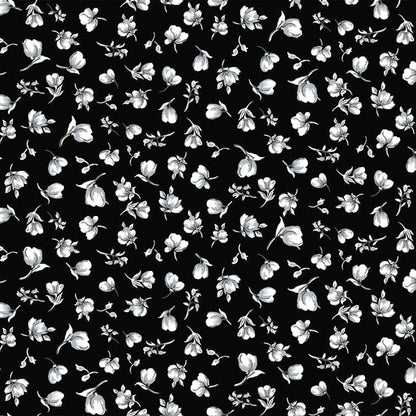 P-1744-754-BLACK-GREY - PRINTED POLY MOROCCAN 100% POLY