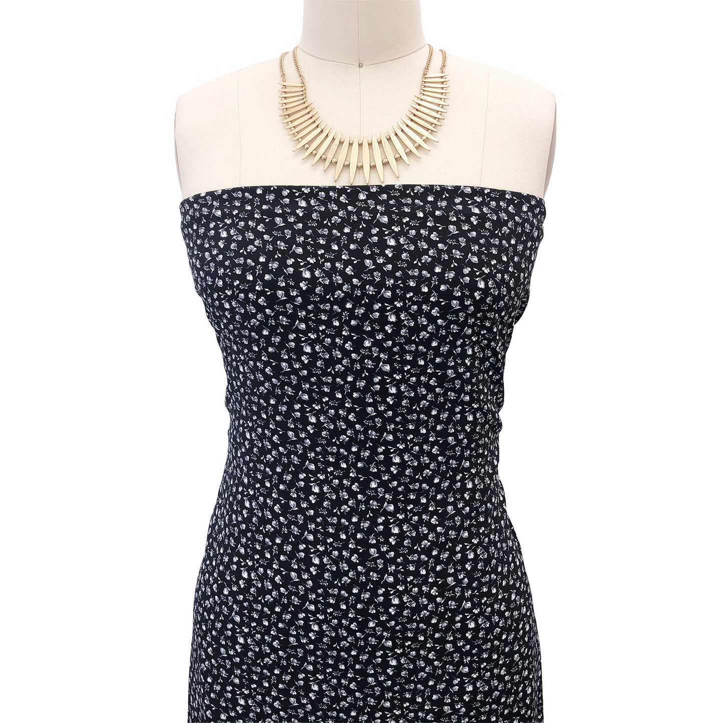 P-1744-754-BLACK-GREY - PRINTED POLY MOROCCAN 100% POLY