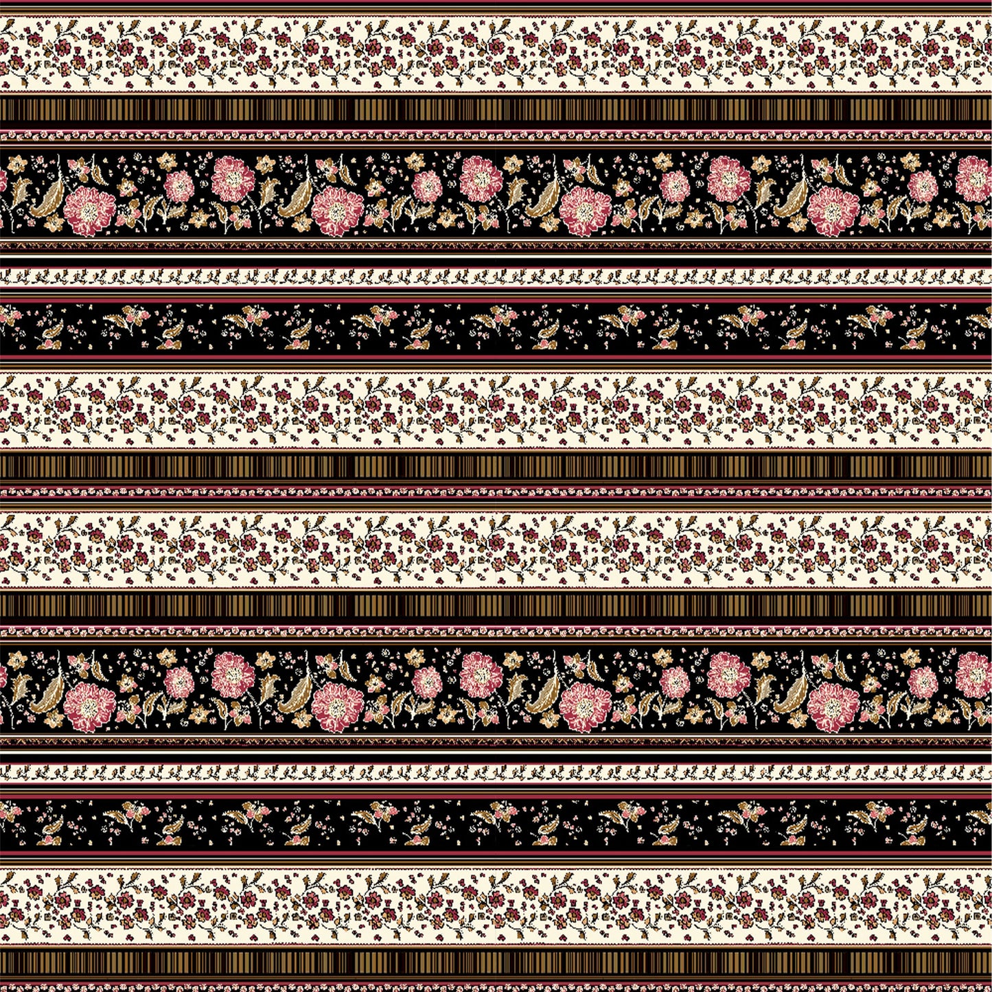 P-176-636-BLACK-RED - PRINTED CREPON 100% RAYON CREPON