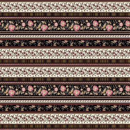 P-176-636-BLACK-RED - PRINTED CREPON 100% RAYON CREPON