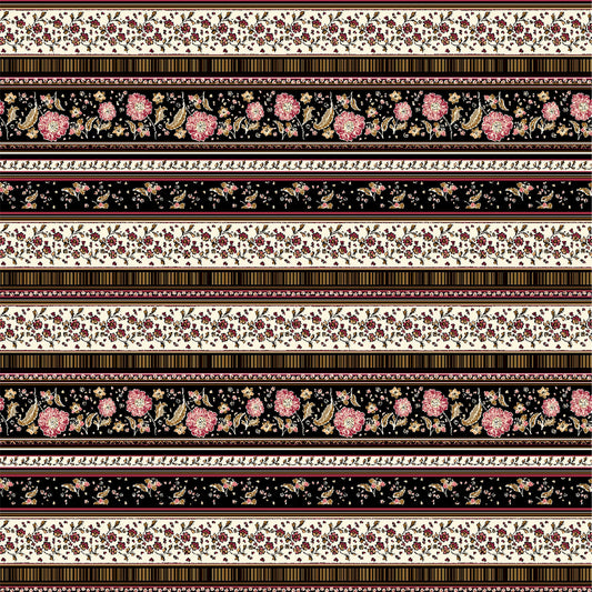 P-176-636-BLACK-RED - PRINTED CREPON 100% RAYON CREPON