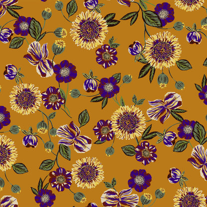 P-1790-636-GOLDEN-OCHER-GRAPE-PRINTED-CREPON-100%-RAYON-CREPON
