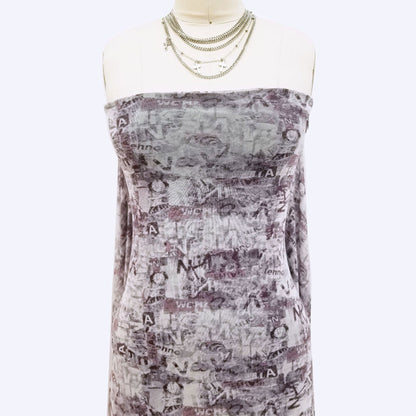 P-1798-453-DUSTY-LAVENDER-MAUVE - PRINTED POLY POWER MESH 92%POLY 8%SPANDEX