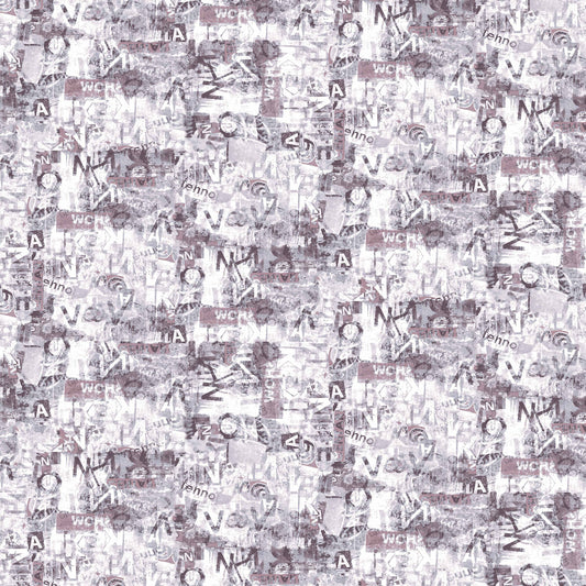 P-1798-506-DUSTY-LAVENDER-MAUVE - PRINTED FRENCH TERRY 63%POLY  33%RAYON  4% SPANDEX