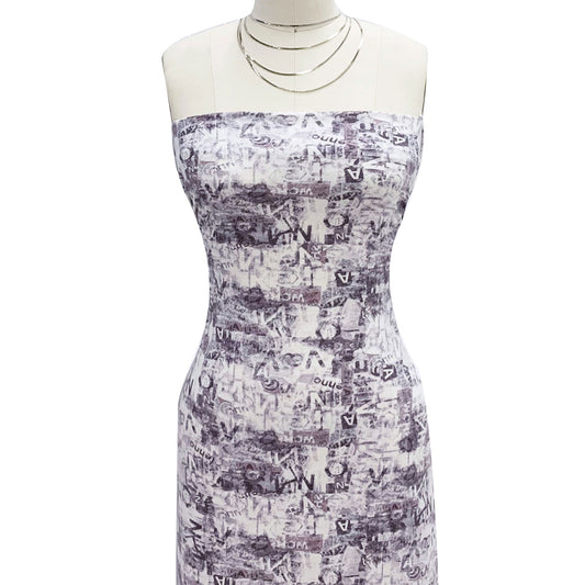 P-1798-506-DUSTY-LAVENDER-MAUVE - PRINTED FRENCH TERRY 63%POLY  33%RAYON  4% SPANDEX