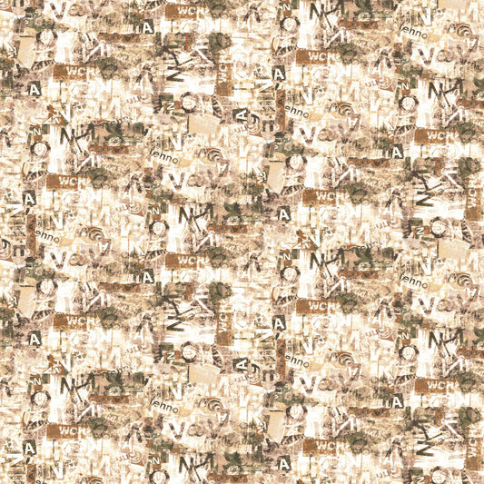P-1798-506-HAZEL-OLIVE - PRINTED FRENCH TERRY 63%POLY  33%RAYON  4% SPANDEX