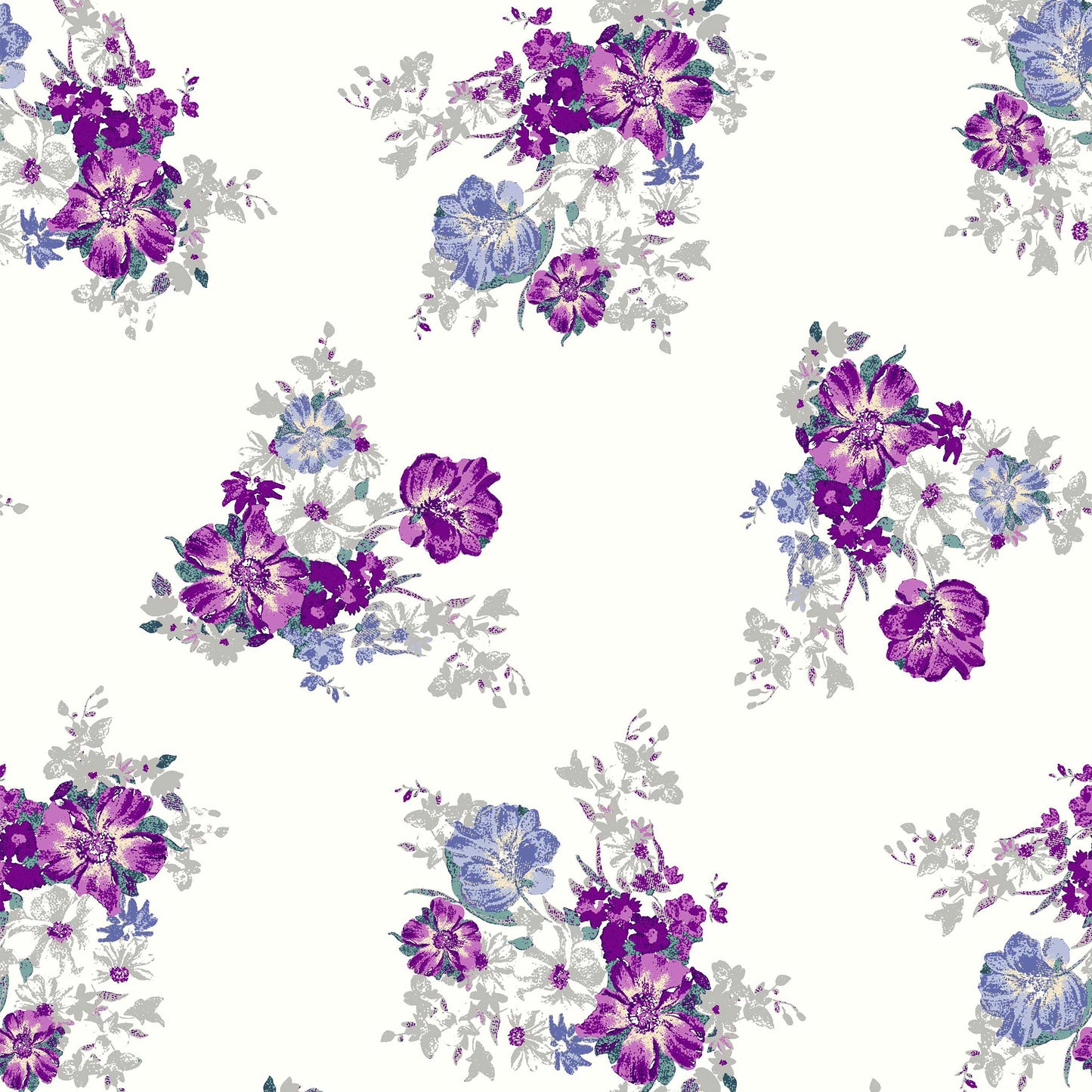 P-180-501-OFFWHITE-BERRY - PRINTED 100% POLYESTER HI MULTI CHIFFON WASH