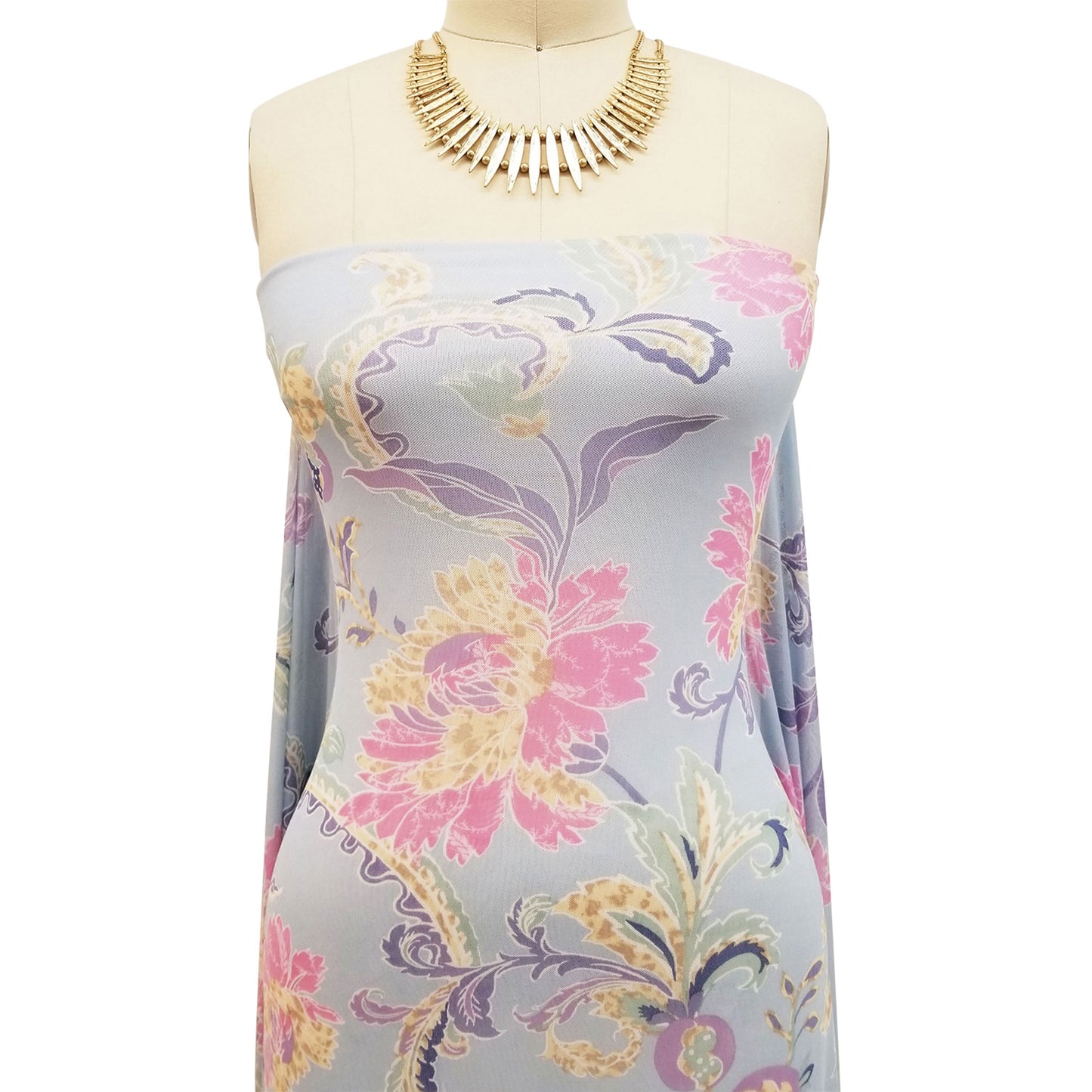 P-1800-453-BABY-BLUE-ORCHID - PRINTED POLY POWER MESH 92%POLY 8%SPANDEX