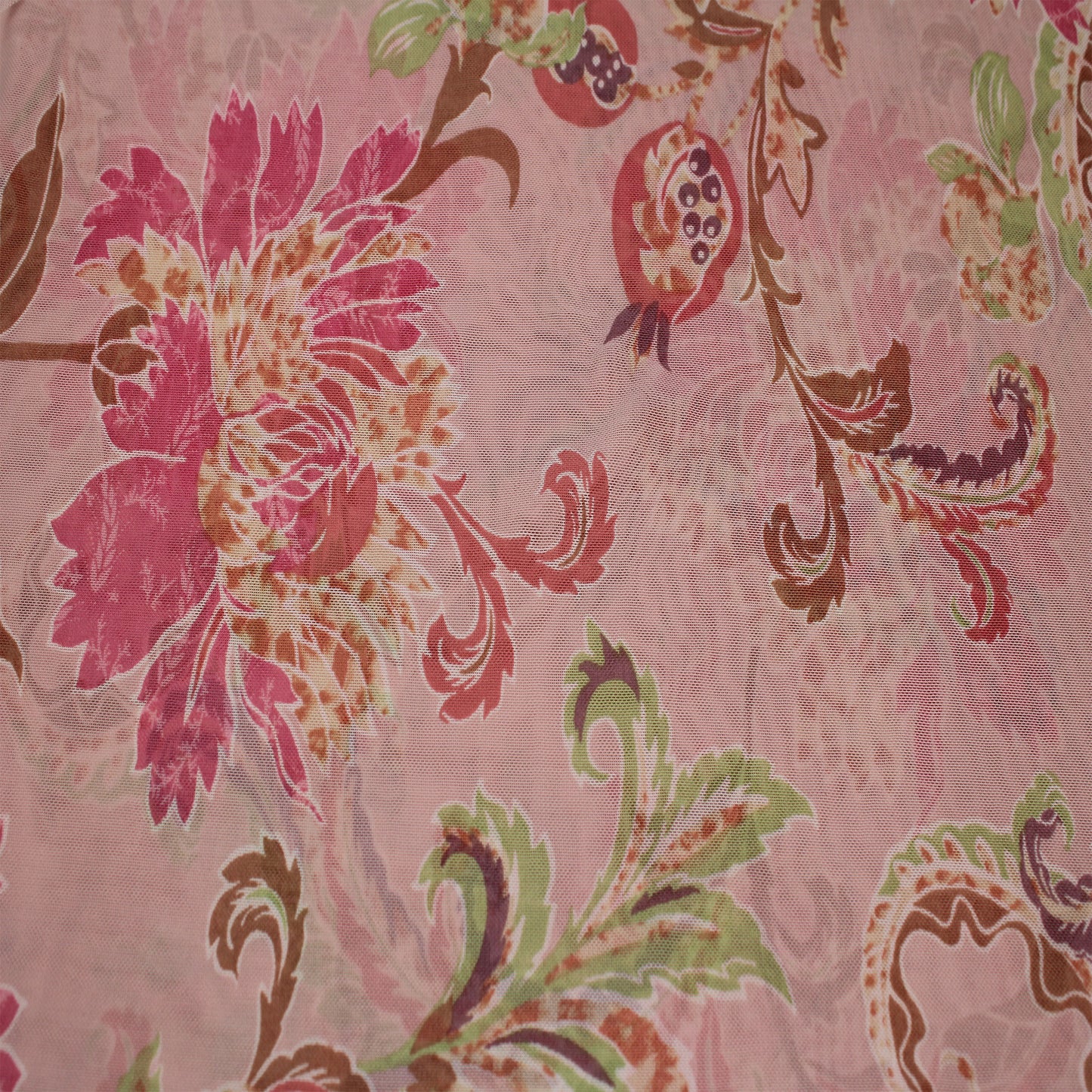 P-1800-453-BLUSH-PINK-CARNATION - PRINTED POLY POWER MESH 92%POLY 8%SPANDEX