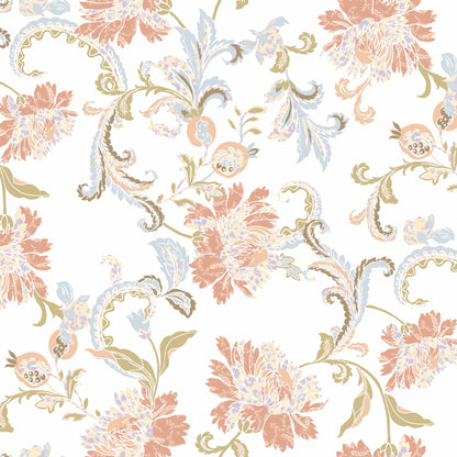 P-1800-636-OFFWHITE-PEACH-PRINTED-CREPON-100%-RAYON-CREPON