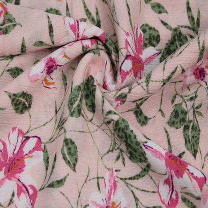 P-1801-636-BLUSH-PINK PRINTED CREPON 100% RAYON CREPON