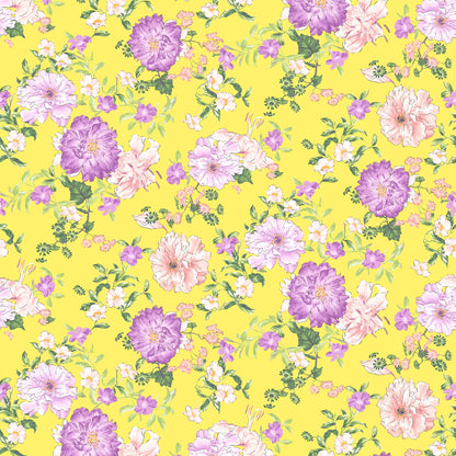 P-1802-504-BUTTERCUP-ORCHID - PRINTED WOOL DOBBY 100% POLYESTER