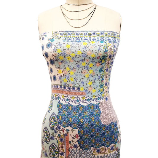 P-1803-636-MINT-PERI - PRINTED CREPON 100% RAYON CREPON