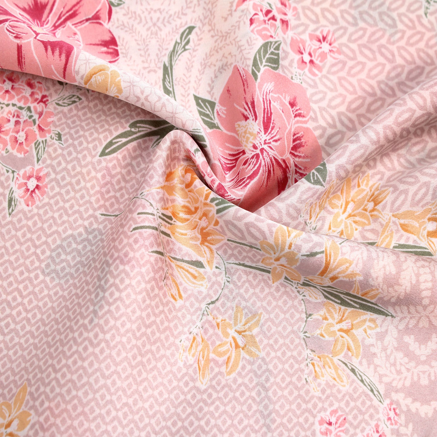 P-1804-456-BLUSH-PINK - PRINTED STRETCH SATIN 100% POLY