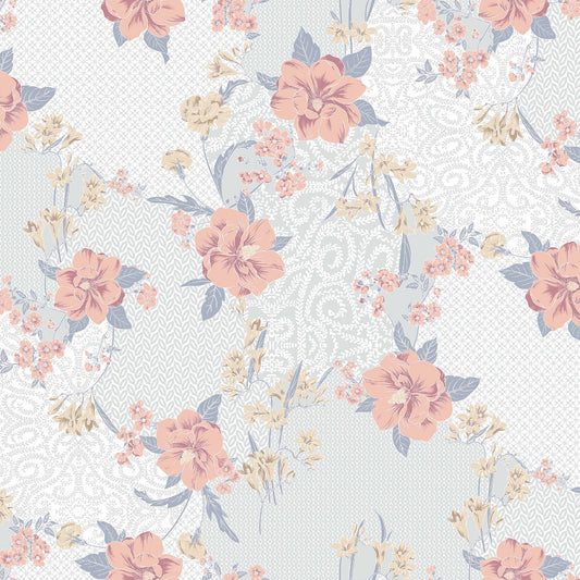 P-1804-636-PALE-BLUE-PEACH PRINTED CREPON 100% RAYON CREPON