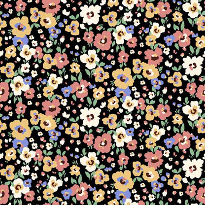 P-1808-453-BLACK-DUSTY-CORAL - PRINTED POLY POWER MESH 92%POLY 8%SPANDEX