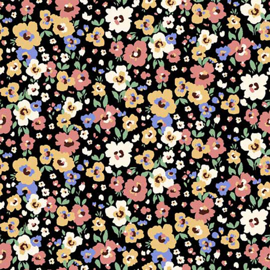 P-1808-453-BLACK-DUSTY-CORAL - PRINTED POLY POWER MESH 92%POLY 8%SPANDEX