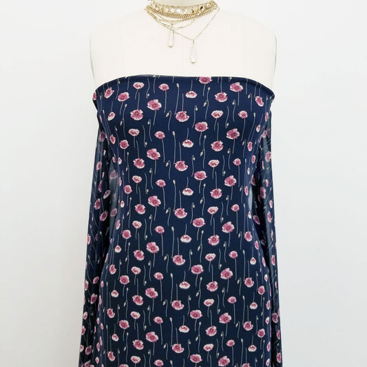 P-182-501-INDIGO-MAUVE - PRINTED 100% POLYESTER HI MULTI CHIFFON WASH