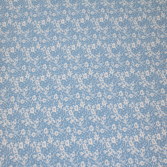 P-1827-754-CHAMBRAY-OFF-WHITE - PRINTED POLY MOROCCAN 100% POLY