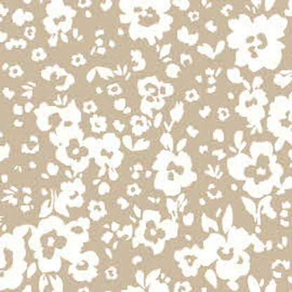 P-1827-754-TAUPE-OFF-WHITE - PRINTED POLY MOROCCAN 100% POLY