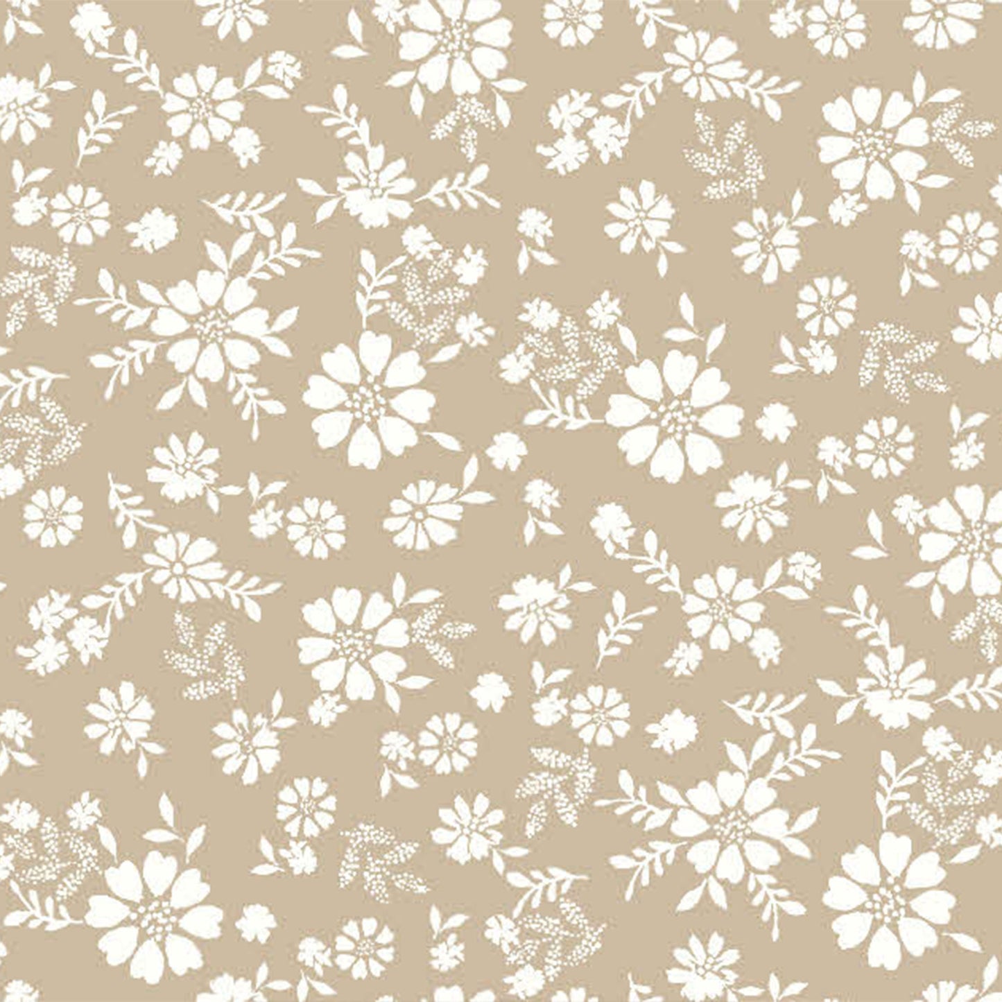 P-1829-754-TAUPE-OFF-WHITE - PRINTED POLY MOROCCAN 100% POLY