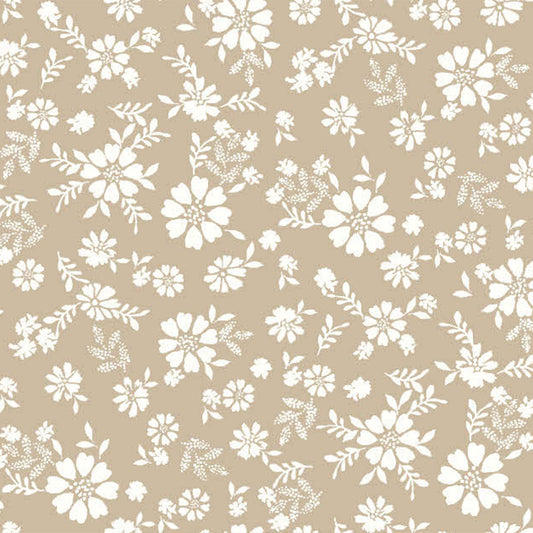 P-1829-754-TAUPE-OFF-WHITE - PRINTED POLY MOROCCAN 100% POLY