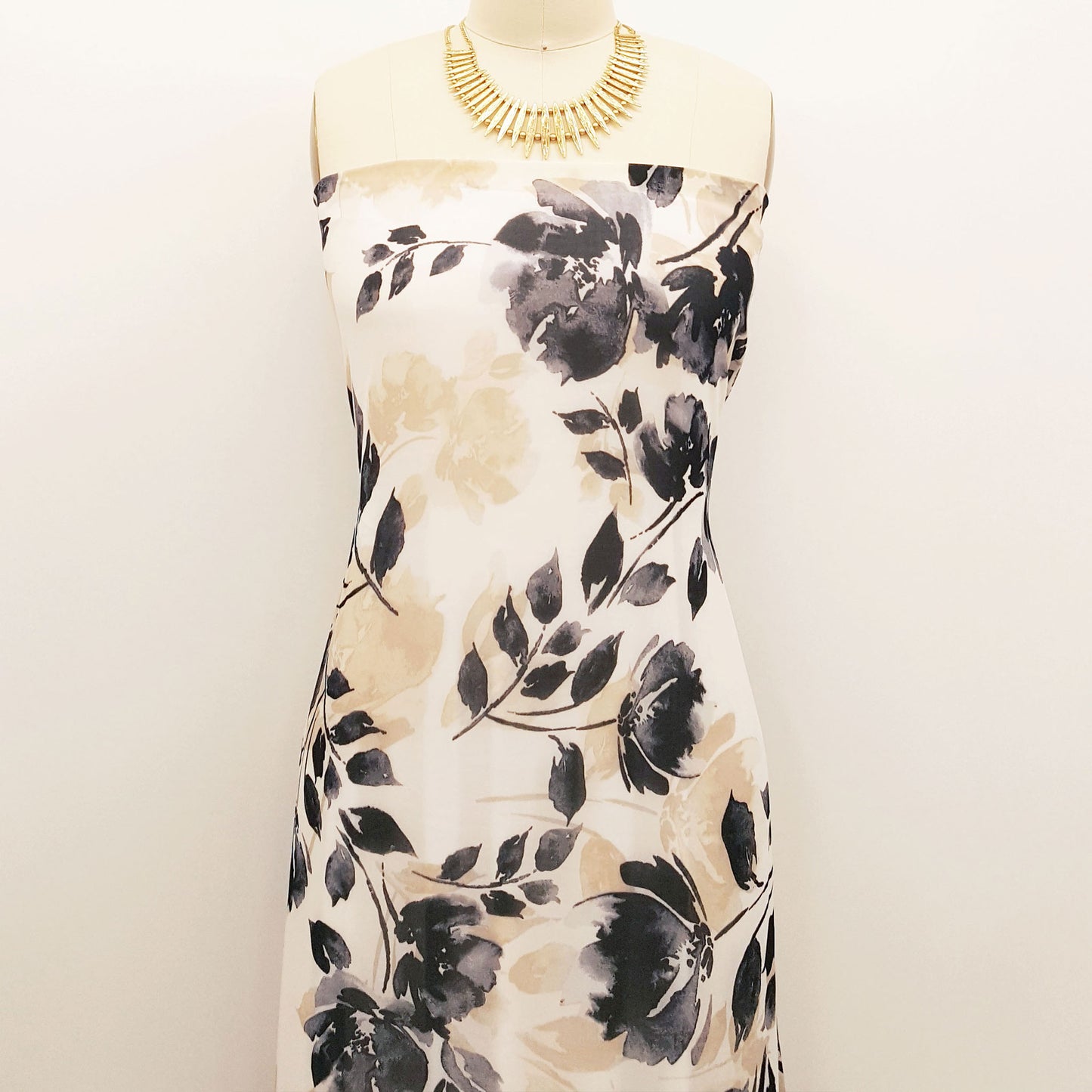 P-183-501-OFFWHITE-NEUTRAL - PRINTED 100% POLYESTER HI MULTI CHIFFON WASH