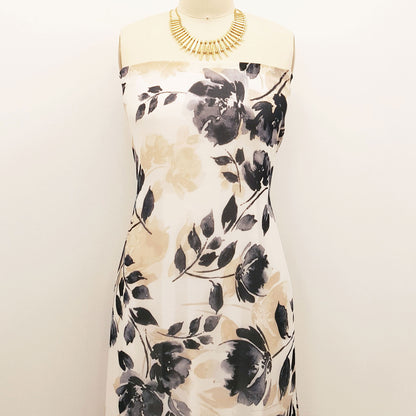 P-183-501-OFFWHITE-NEUTRAL - PRINTED 100% POLYESTER HI MULTI CHIFFON WASH