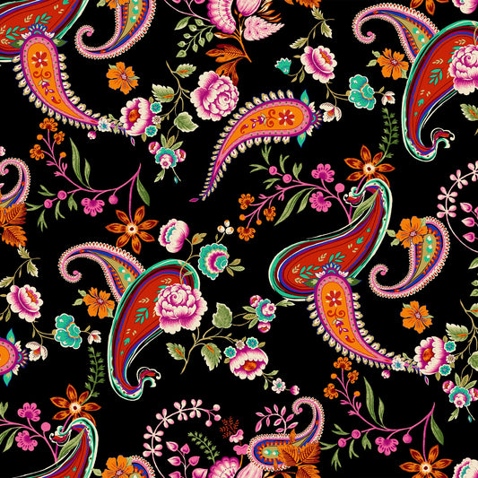 P-1839-453-BLACK-RED - PRINTED POLY POWER MESH 92%POLY 8%SPANDEX