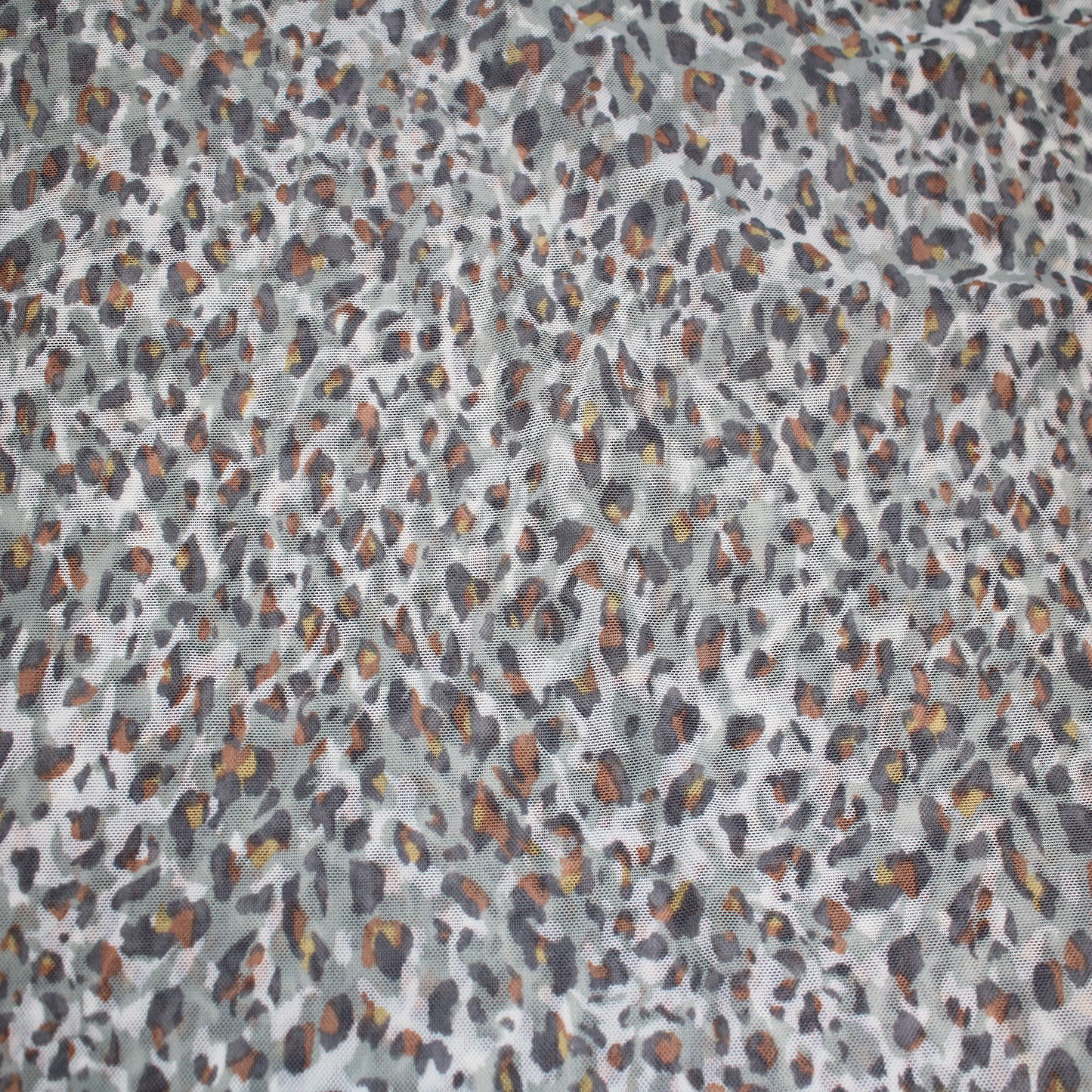 P-1842-453-SAGE-GREY - PRINTED POLY POWER MESH 92%POLY 8%SPANDEX