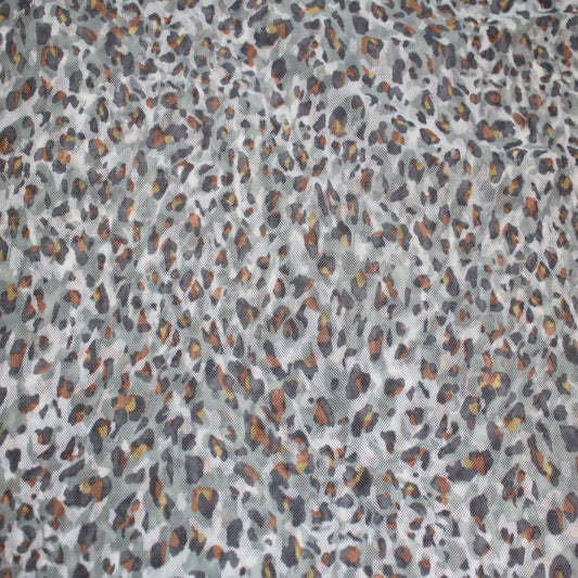 P-1842-453-SAGE-GREY - PRINTED POLY POWER MESH 92%POLY 8%SPANDEX