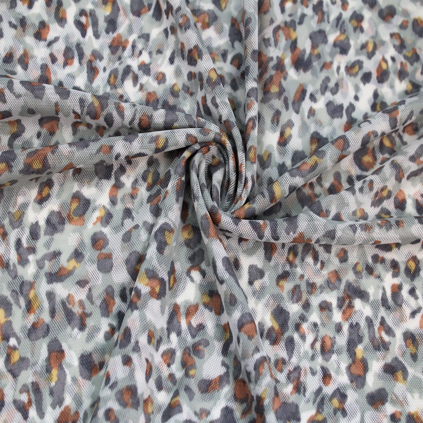 P-1842-453-SAGE-GREY - PRINTED POLY POWER MESH 92%POLY 8%SPANDEX