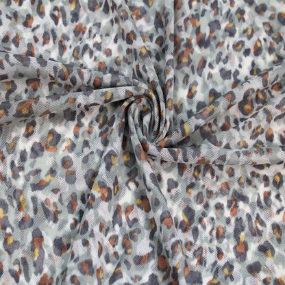 P-1842-453-SAGE-GREY - PRINTED POLY POWER MESH 92%POLY 8%SPANDEX