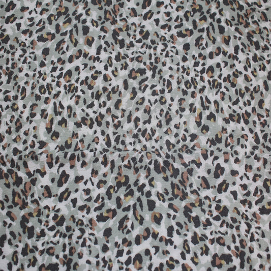 P-1842-636-SAGE-GREY PRINTED CREPON 100% RAYON CREPON