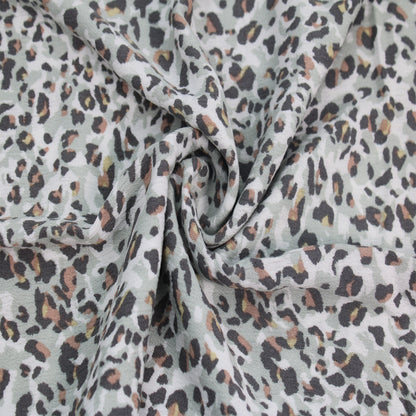 P-1842-636-SAGE-GREY PRINTED CREPON 100% RAYON CREPON