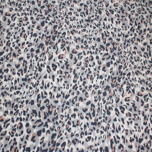 P-1842-636-SILVER-CHARCOAL PRINTED CREPON 100% RAYON CREPON